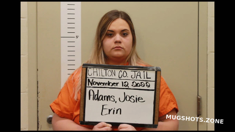 ADAMS JOSIE ERIN 11 12 2022 Chilton County Mugshots Zone