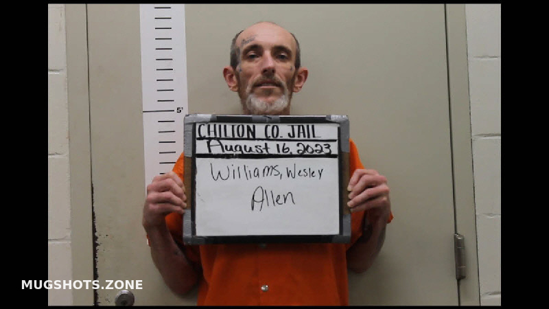 WILLIAMS WESLEY ALLEN 08 16 2023 Chilton County Mugshots Zone