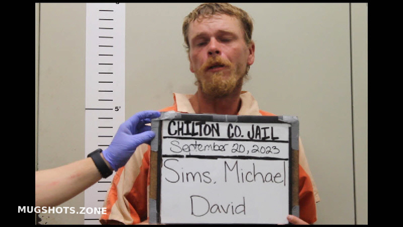 SIMS MICHAEL DAVID 09 20 2023 Chilton County Mugshots Zone