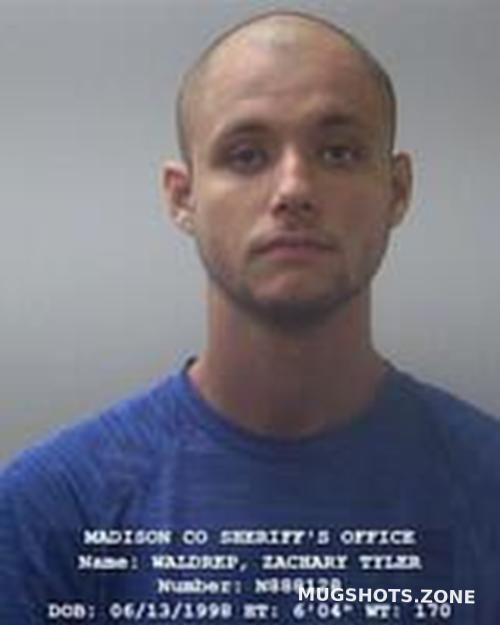 Zachary Tyler Waldrep 08122022 Madison County Mugshots Zone 4536