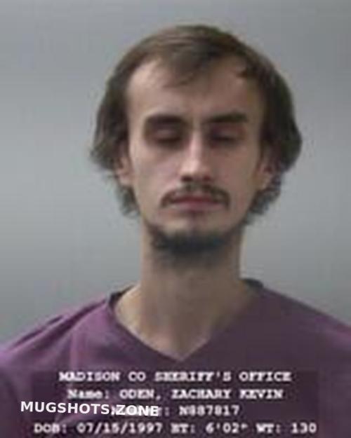 ZACHARY KEVIN ODEN 09/30/2022 Madison County Mugshots Zone