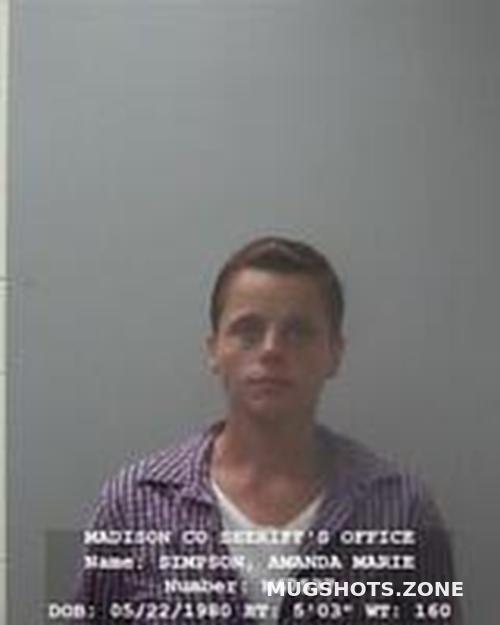 Amanda Marie Simpson 12012022 Madison County Mugshots Zone 