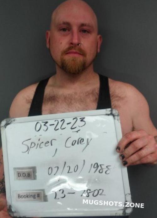 Spicer Corey Zane 03222023 Sebastian County Mugshots Zone