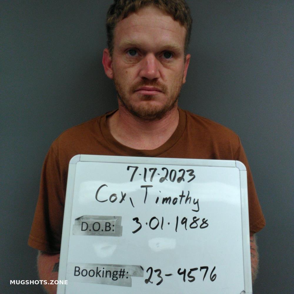 Cox Timothy James 07 17 2023 Sebastian County Mugshots Zone